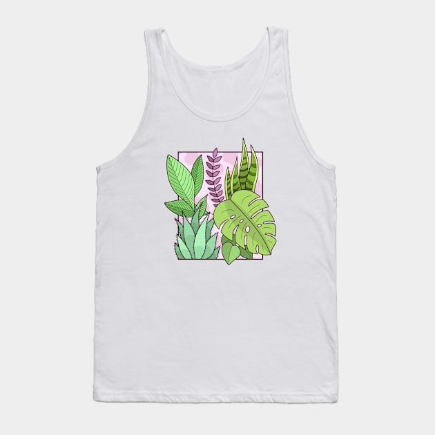 Framed Plants Tank Top by sombrasblancas